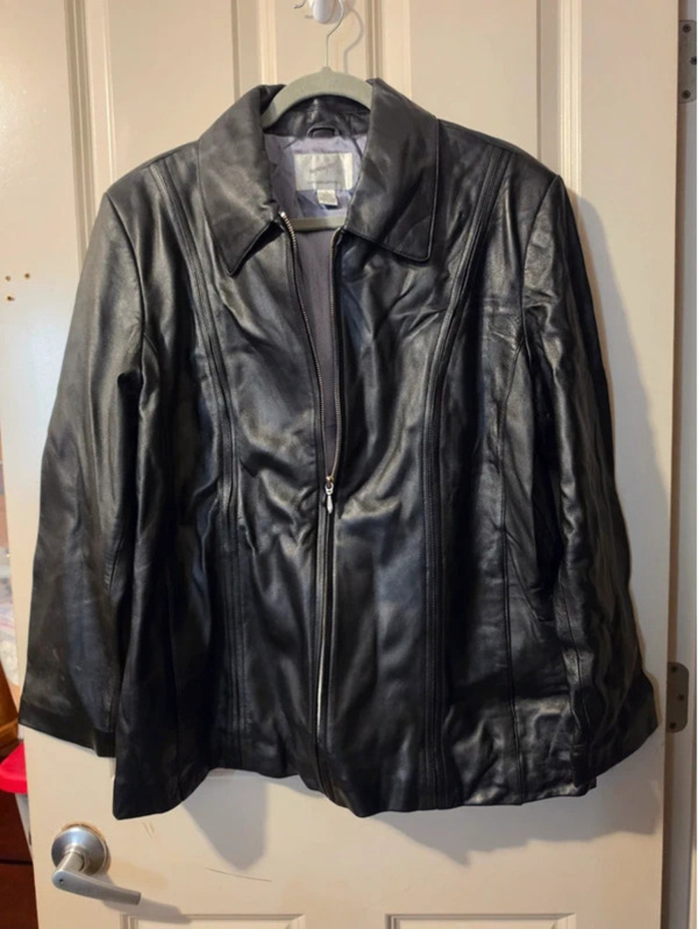 vintage Jacqueline Ferrar genuine lambskin leather jacket